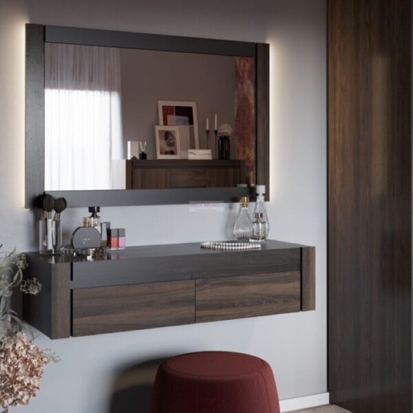 Notte 08+09 dressing table + mirror